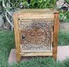 Wood Indian Carved Side Storage Cabinet Bedside Cupboard,Indian Living Nightstand Sideboard Furniture,Kitchen Cabinet Furniture,Desk drawer