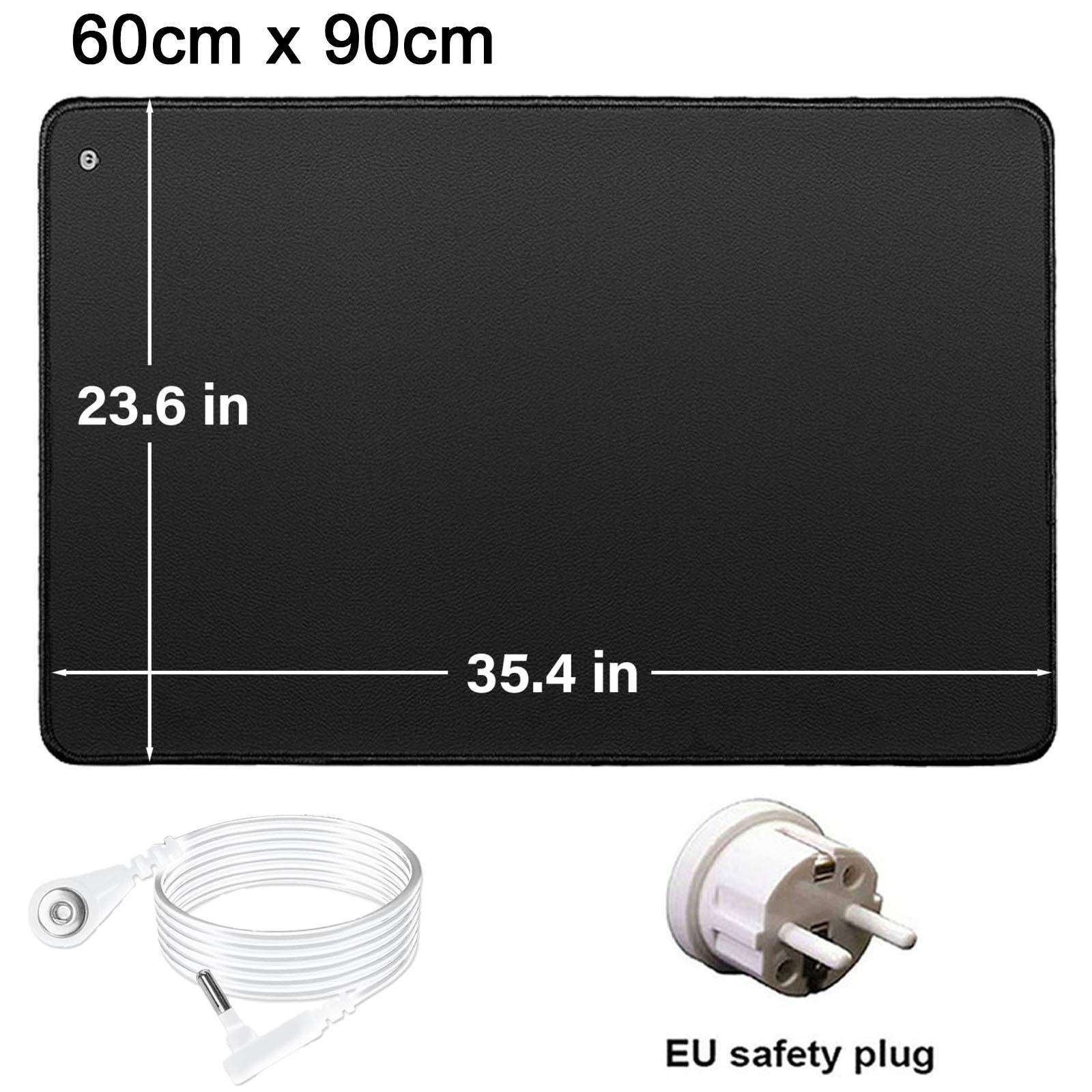 

Заземляющий коврик с заземляющим шнуром. Коврик для заземления сна, терапия заземления стоп. Улучшение здоровья, помощь во сне. 23,6 x 35,4 дюйма EU Plug