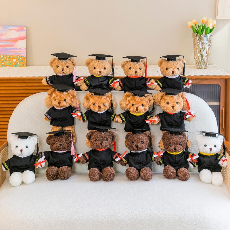 Graduation Season Dr. Bear Plush Doll Plush Toy Doll Rings Gift Grabber Doll