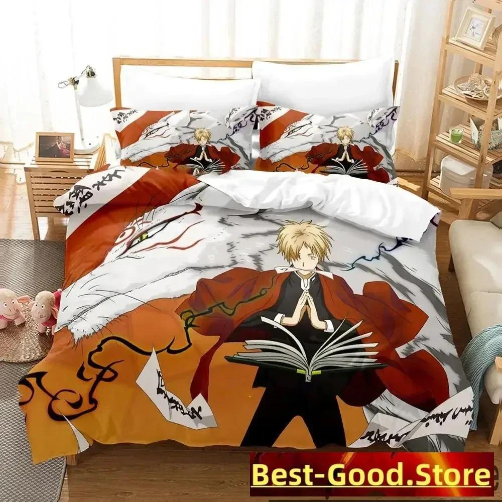 3D Print Anime Natsumes Book Of Friends Bedding Set Boys Girls Twin Queen King Size Duvet Cover Pillowcase Bed Boys Adult