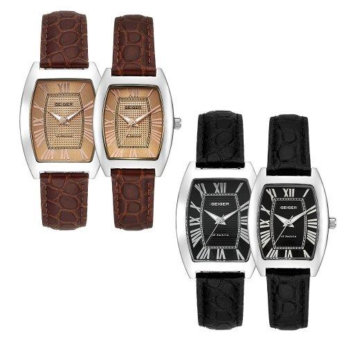 

[GEIGER] GEIGER Unisex Leather Watch GE1242 GE1242WBBK_M