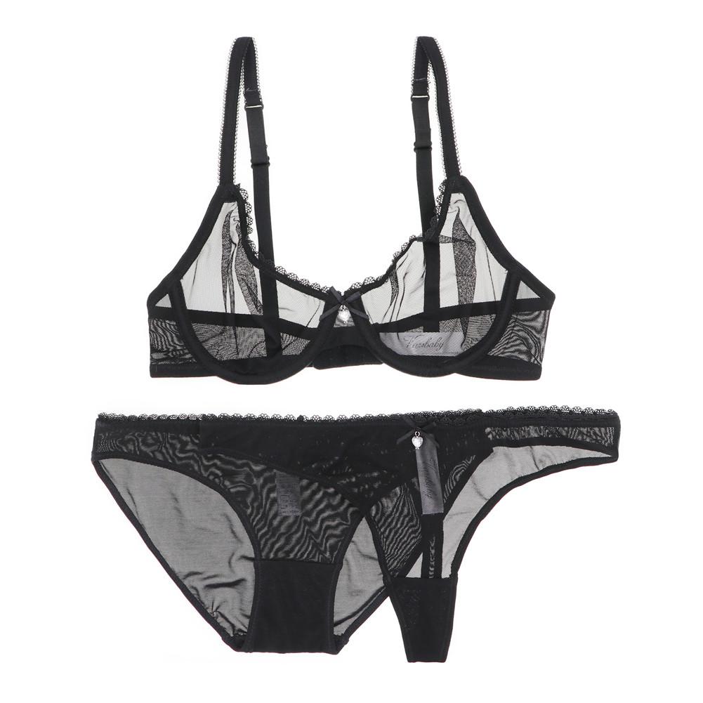 

Varsbaby Прозрачный комплект нижнего белья из 4 предметов: бюстгальтеры + трусики + стринги + трусы с высокой талией