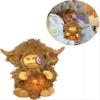 Highland Cow Ease Anxiety Sleep Aid Stuffed Toy Musical Light Rhythmic Breathing