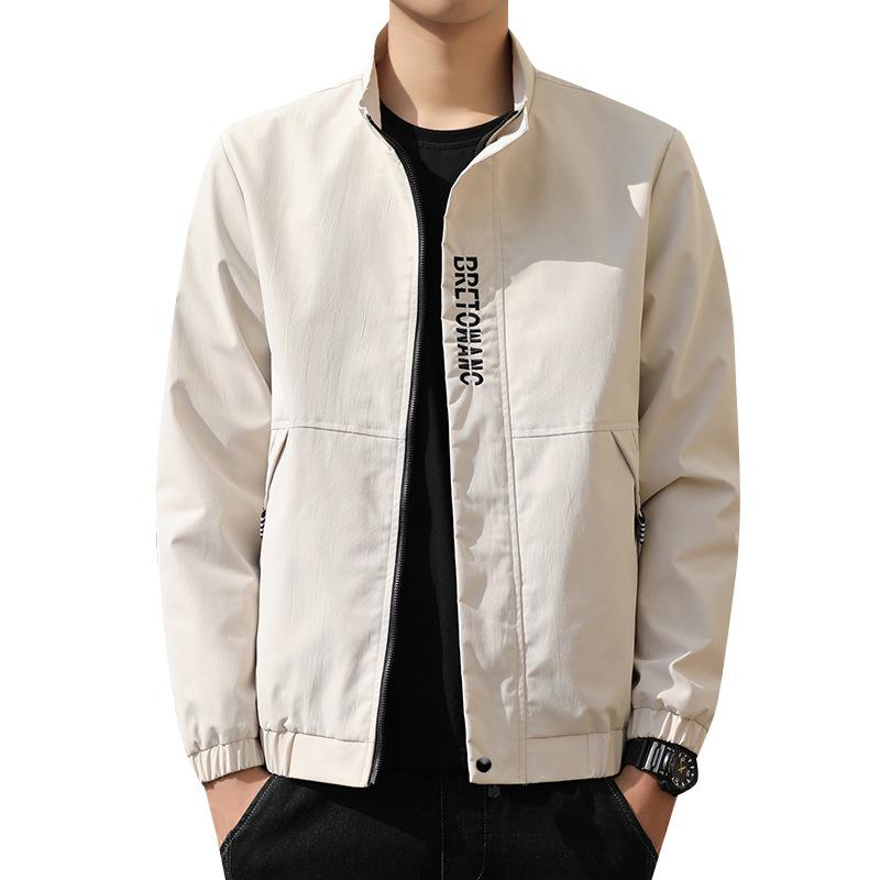 Повседневная куртка для молодых мужчин со стойкой, куртка-авиатор, бейсбольная майка, тренд M