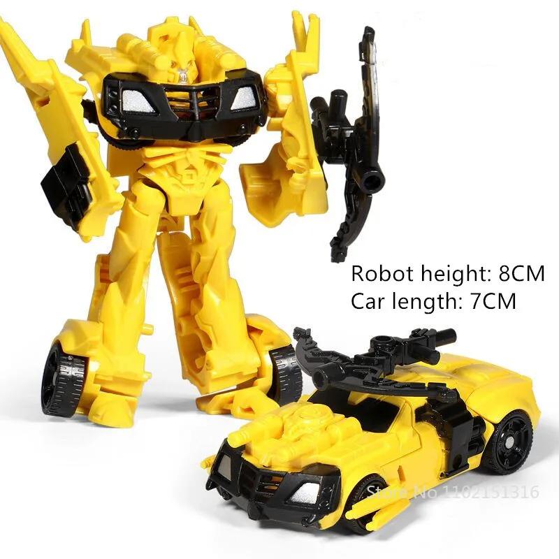 24PCS Transformation Mini Cars Kid Timeless Robot Car Toys Action and Toy Figures Plastic Deformation Boys Presents For Children