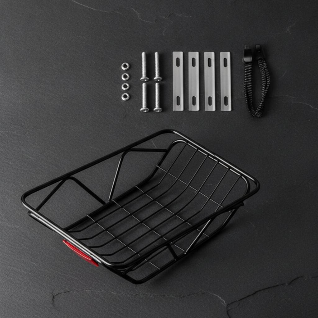 Rear Bike Basket with Mounting Hardware Spacious Cargo Carrier