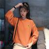 Sweater Girl Student Korean Loose Winter and Autumn Fruit Embroidery Pullover Sweater Female Candy Color Sweater