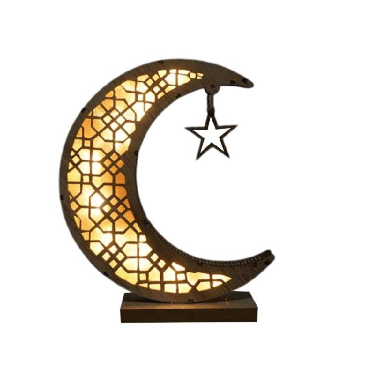 

Desktop Moon Lamp with Stand Ramadan Holiday Eid Festival Decorations for Home
