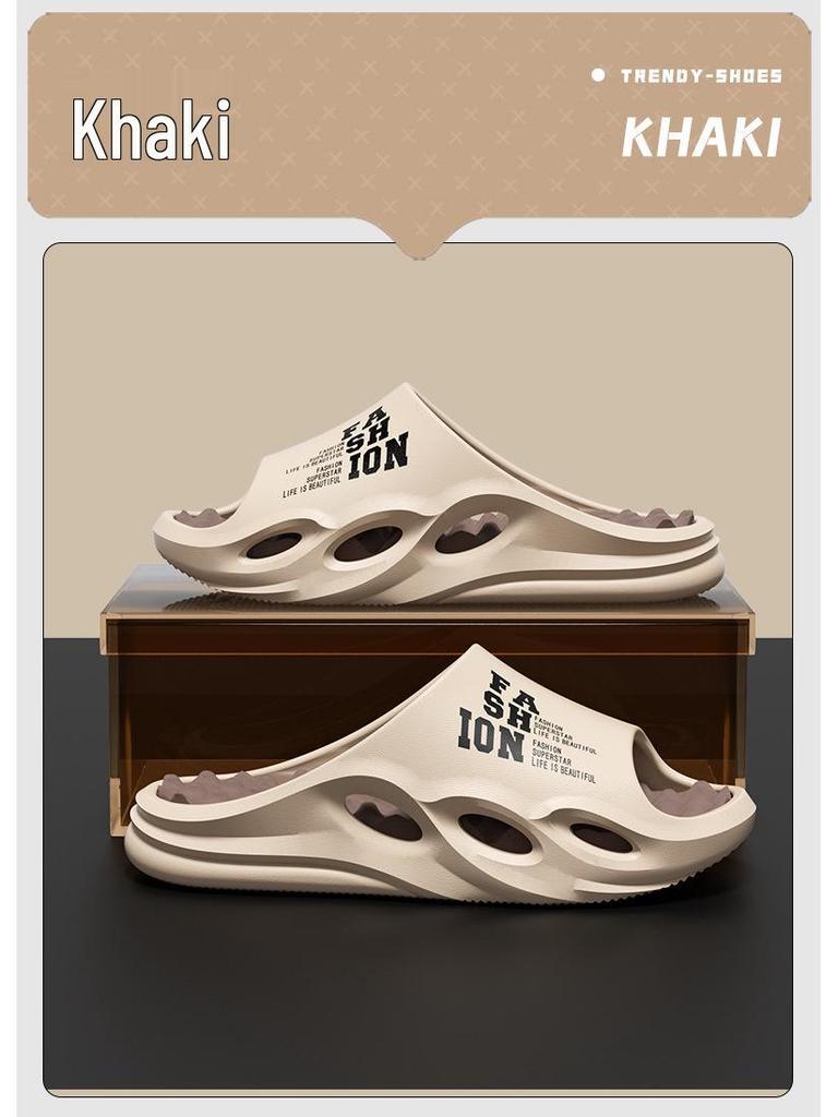 Men's Outdoor Coconut Beach Flip-Flops: Trendy, Non-Slip, Odor-Resistant Summer Slippers for Cool Comfort