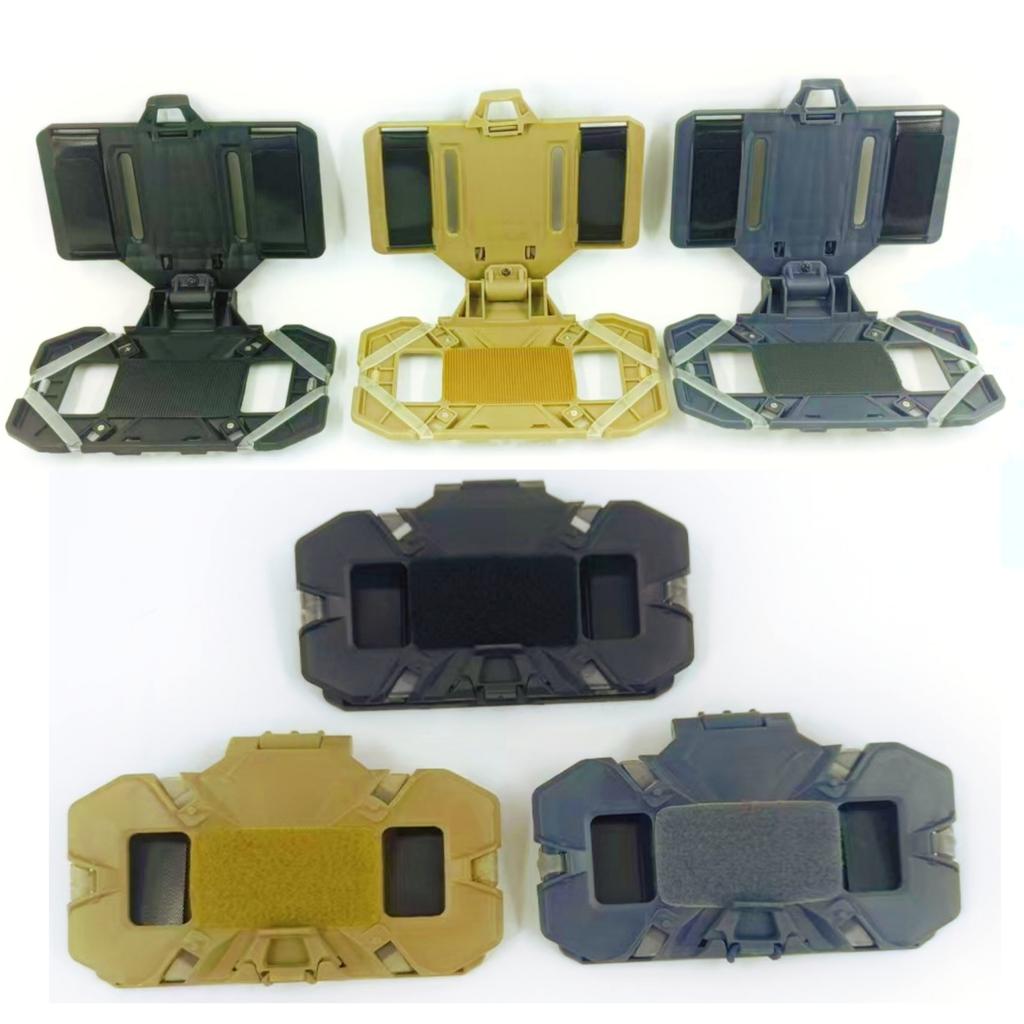 Outdoor Sport Taktisches MOLLE Faltbares Navigationsbrett Airsoft Kartenhülle Admin Panel Handyhalter für Bildschirmgröße 4,7-6,7 Zoll