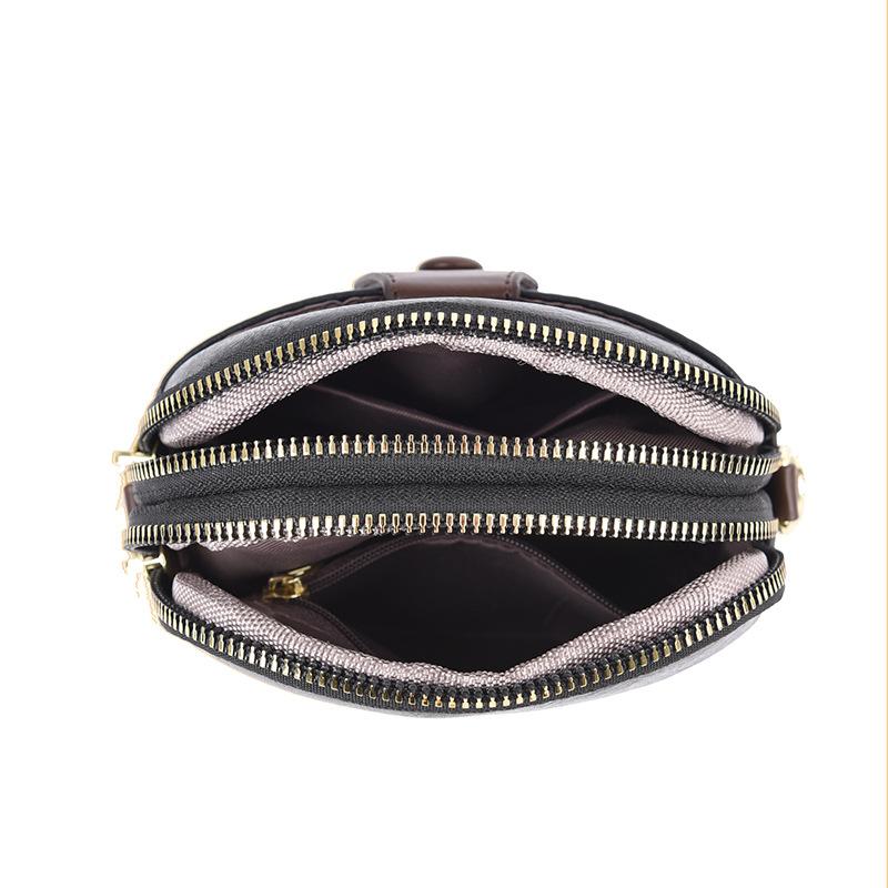 Nowa Niszowa Torba na Telefon Komórkowy o Wysokiej Klasie, Duża Pojemność, Dwie Komory, Prosta Torba Jednoramienna Crossbody