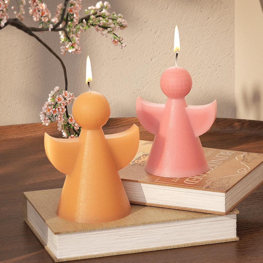 3D Angel Silicone Candle Mold Handmade Cute Easter Fragrance Soap Gypsum Resin Casting Mould DIY Home Decoration Craft Gifts