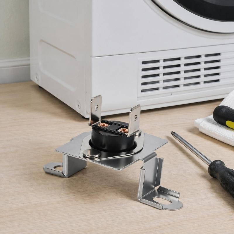 Metal Dryer Thermal Cutoff Component with a Formed Mounting Bracket For 137539200 134711500 Temperature-Protection System Service Work