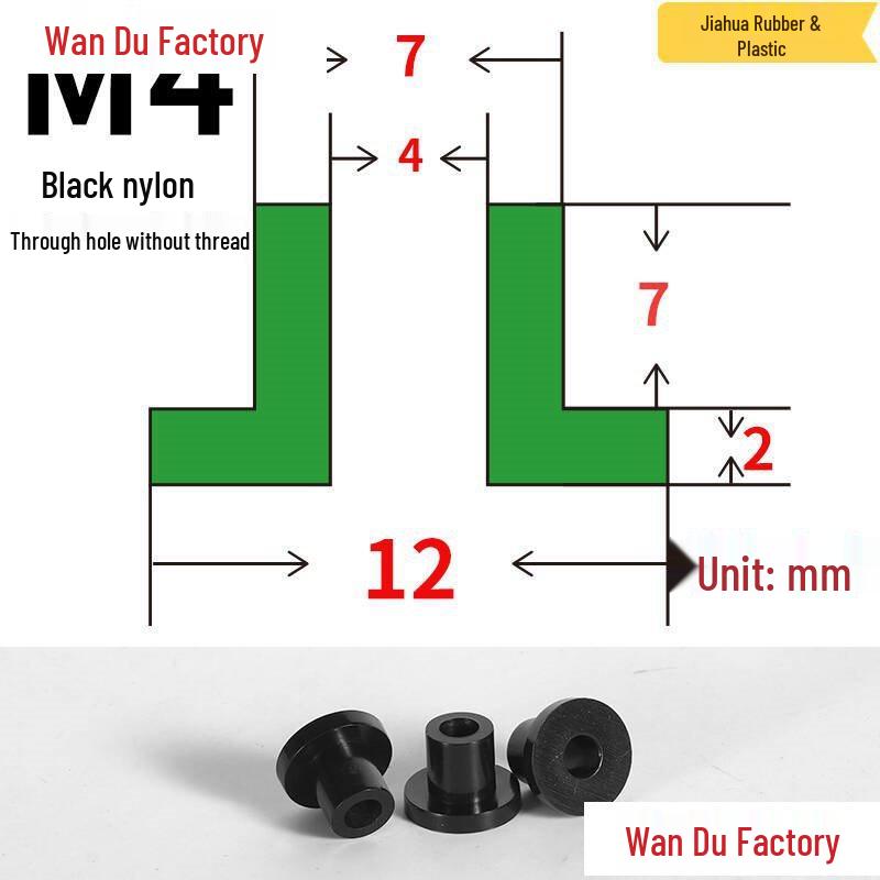 T-Shaped Nylon Insulating Bushing Spacer for M3-M35 Threads