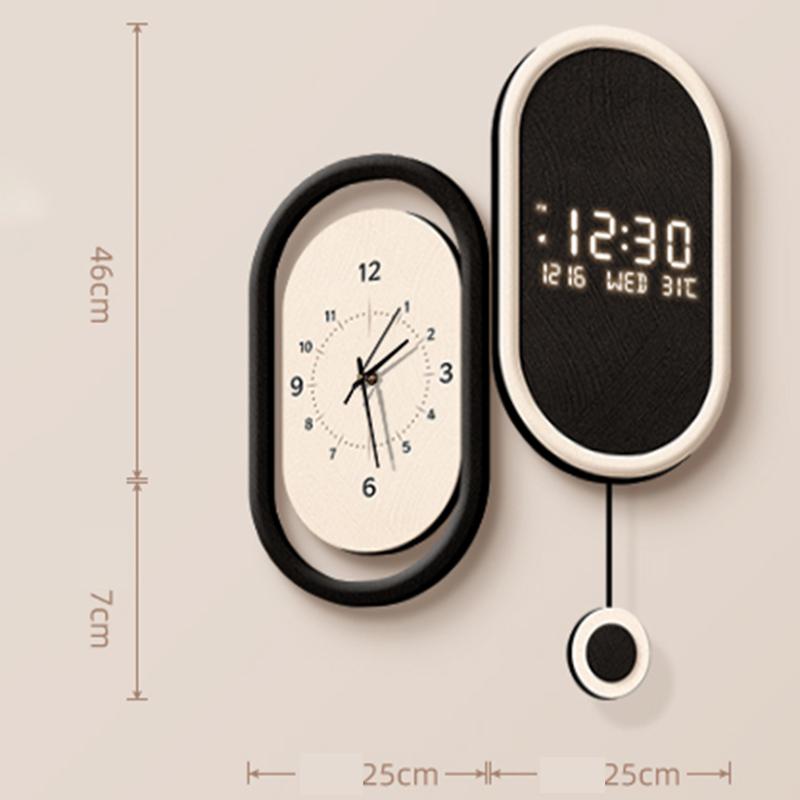 Скандинавские Минималистичные Настенные Часы Механические Светящиеся Настенные Часы Современные Большие Часы для Гостиной Домашний Декор Часы Угловой Декор
