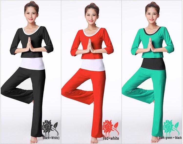 2022 Korean Style Women's Three-Piece Yoga Suit – Autumn/Winter Modal Fitness Set