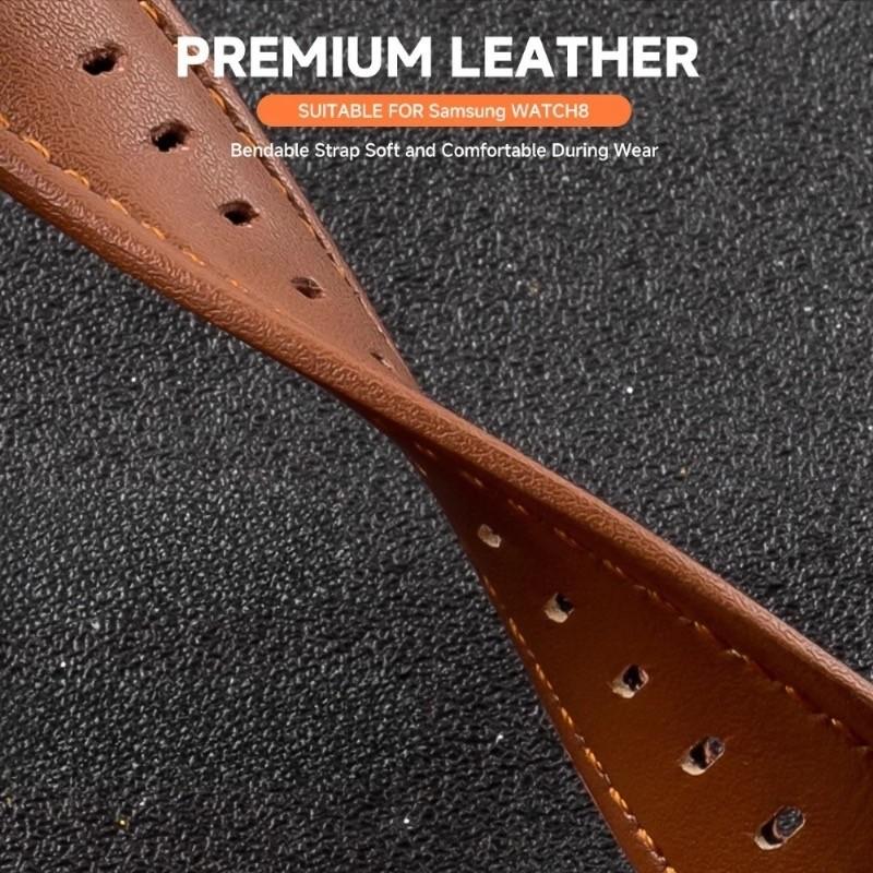 Leather Strap for Samsung Galaxy Watch 8 Ultra2 Quick Release Band for Samsung Galaxy 8 Classic