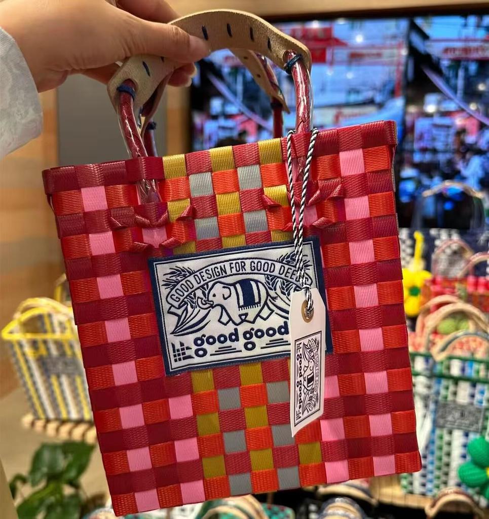 Elegante 2025 Thailändische Handgefertigte Geflochtene Körbe: Strandtasche