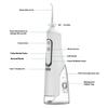 Rechargeable Water Flosser Multiple Nozzles Orals Irrigator Water Jet Teeth Cleaner For Brace Sensitive Gums Use