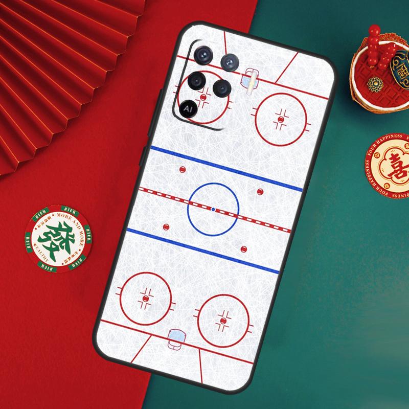 Ice Hockey Rink Sport Case For Oppo A15 A17 A57 A6 A5 Pro A54 A74 A94 A16 A76 A96 A40 A60 A80 A18 A38 A58 A78 A98