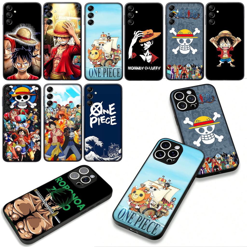 Logo One Zoro Luffy Piece Anime Case for Motorola Moto G54 G05 G24 G45 G55 G75 G85 G15 G57 G86 Power Edge 50 30 Fusion neo Pro