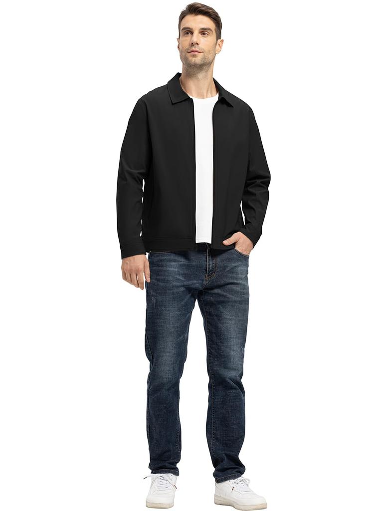 Jumper Outerwear Windproof Jacket Water Repellent Blouson Casual Business Outdoor Jacket Static Care UV Protection Autumn Clothes Spring Winter