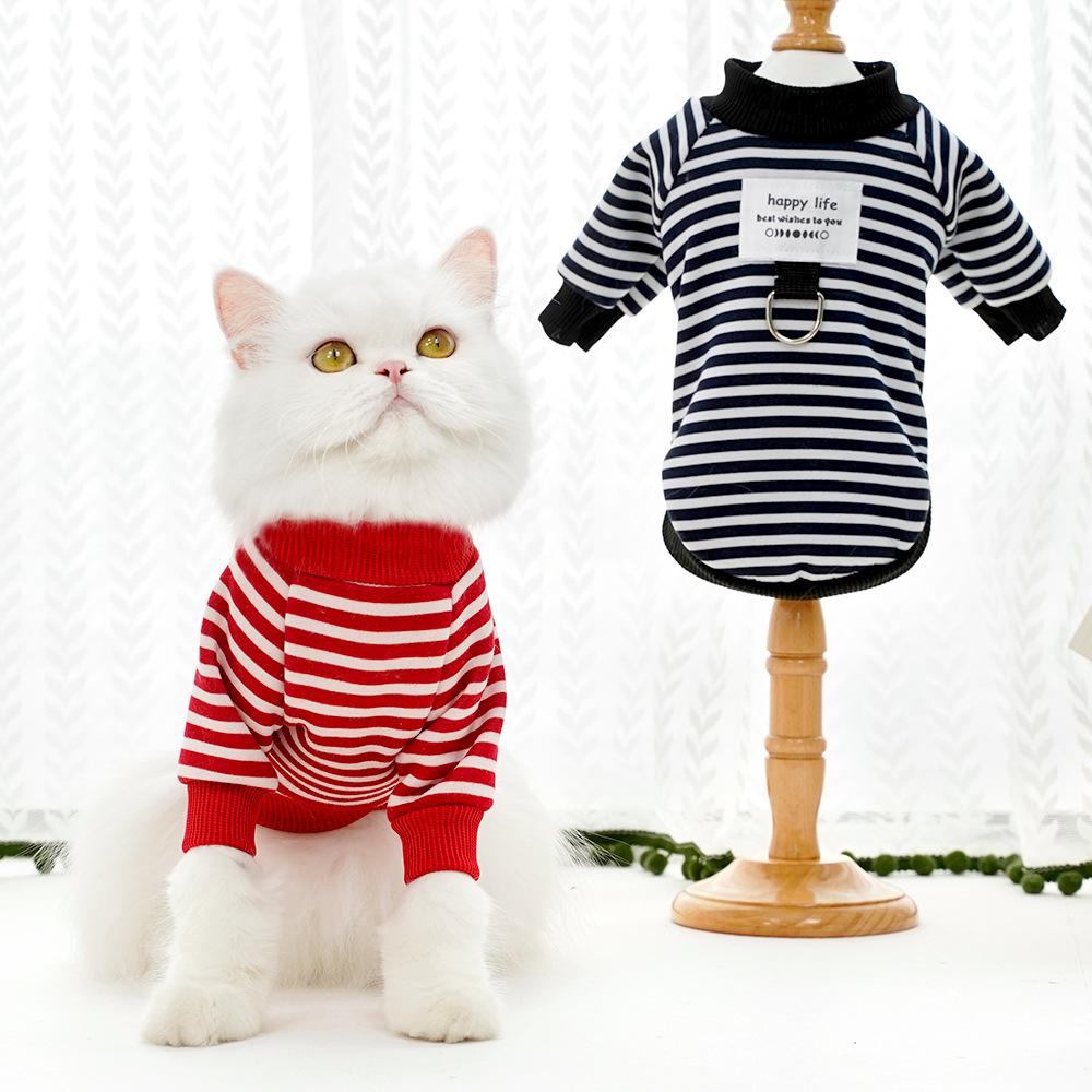 Pet Autumn and Winter Dog Warm Sweater Teddy Bigbear Dog Cat Clothing Small and Medium Dog Cat Supplies