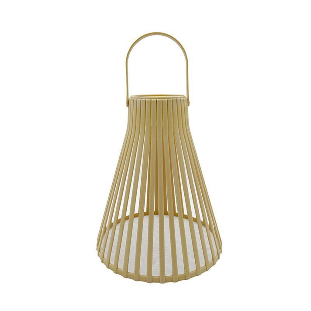 Solar Bamboo Pendant Lantern Outdoor Decorative Light for Garden Patio Balcony Creative Woven Rattan Lantern New Chinese Style Landscape Lighting