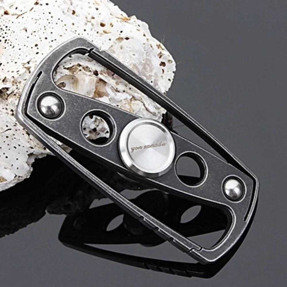 Fidget Spinner Roller Keychain Metal Hand Fingertip Spinning Top Tip EDC Stress Reducing Toys Anti Anxiety Adults Men Children
