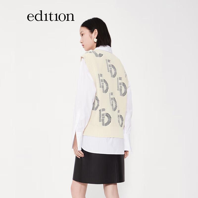 

Women s ED Monogram Jacquard Wool Blend Sweater Vest S