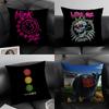 BBlink 182 Band Kissenbezug Natürlicher Leinen Bio-Stoff Zweiseitiger Druck Sofa Heimdekoration Geschenk Kissenhülle