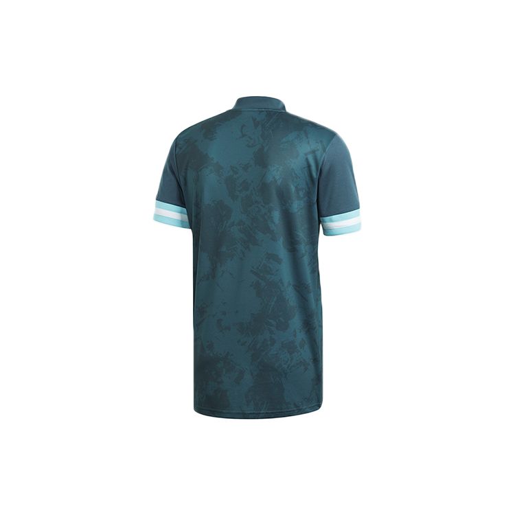 Adidas Argentina Away Quick-Drying V-Neck Football Jersey - Fan Edition Men Tops Blue Green GE5473