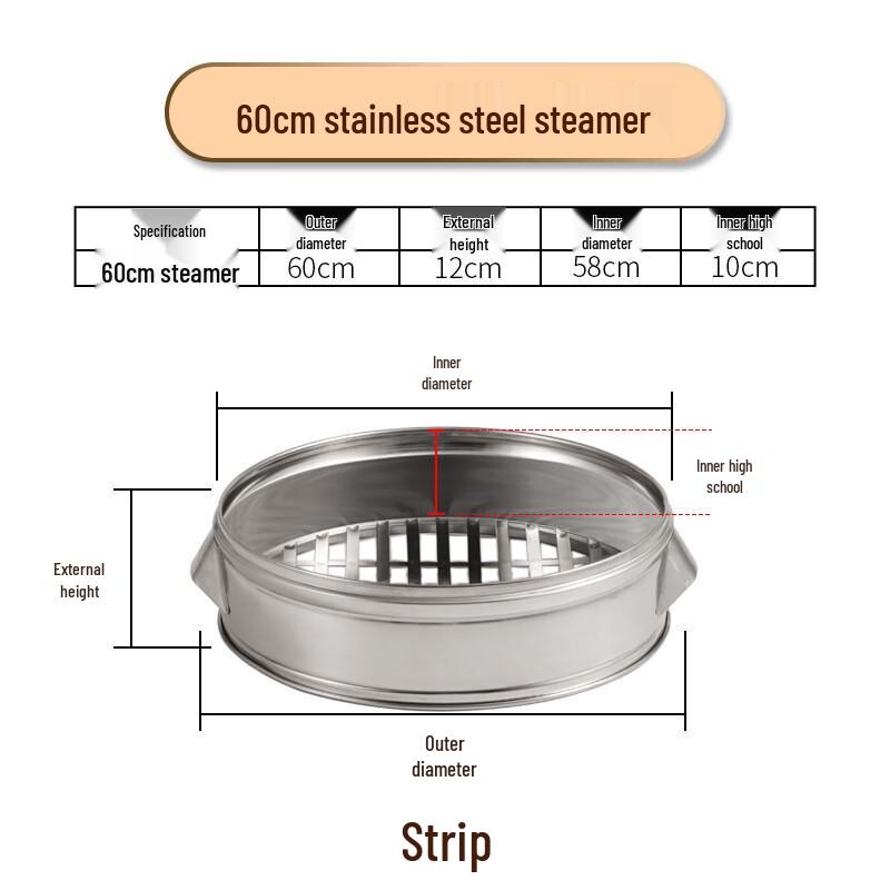 Minai Heavy-Duty Stainless Steel Steamer Components