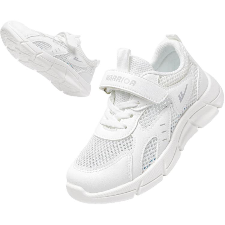 Warrior Rhythm Series Fashion Comfortable Simple Durable Breathable Low-Top Casual Shoes Kids Sneaker White WZ(CL)-1518
