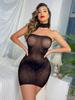 Fashion Shiny Rhinestone Bodysuit Women Sexy Lingerie Fishnet Dress Secret Lace Underwear Hot Sexy Set Erotic Shiny Bikinis