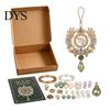 Creative Art Project for Students 12 Zodiac Beaded Ornament DIY Kit, Constellation Pendant Making Craft Set Unique Theme Keychain Bag Decor, Handmade