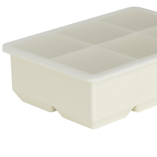 Large Silicone Ice Cube Tray with Lid Square Food-Grade Ice Mold for Freezer Easy-Release Ice Cube Maker for Home Family Kitchen Outdoor Travel