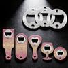 Classic Bottle Opener Set With Steel Tabs And Screwdriver For Home Bar Use