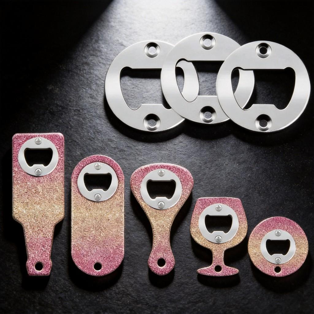 Classic Bottle Opener Set With Steel Tabs And Screwdriver For Home Bar Use
