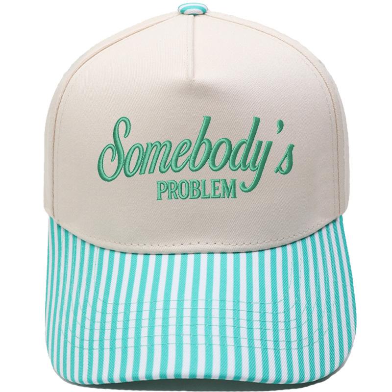 Somebody's PROBLEM fun embroidery color matching truck driver hat men's and women's sunshade dad hat