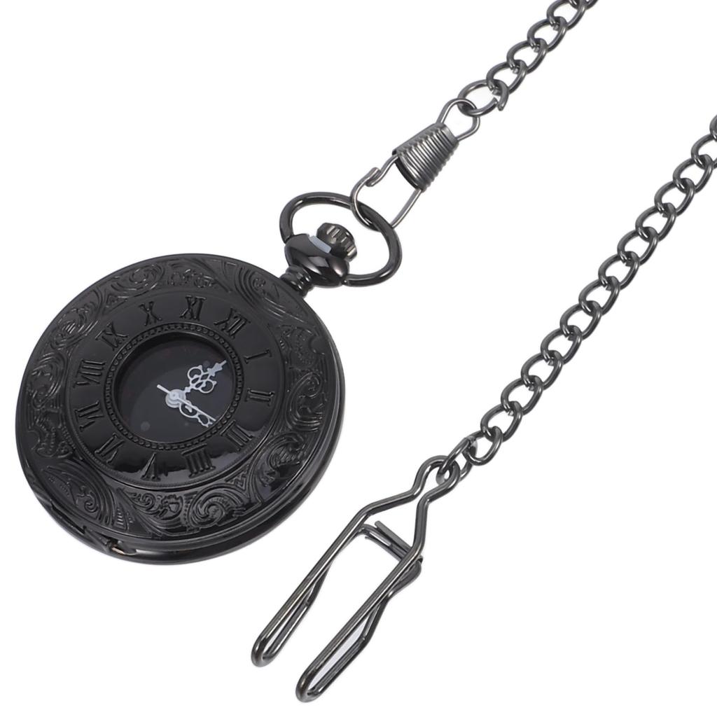 POPETPOP Bolsa de Escola Antiga de Enfermeira de Bolso Relógio, Relógio, Chaveiro, Retrô, Simples, Liga, Mostrador Prata/Preto, Masculino, Feminino, Mochila, Bolsa, Bolso,