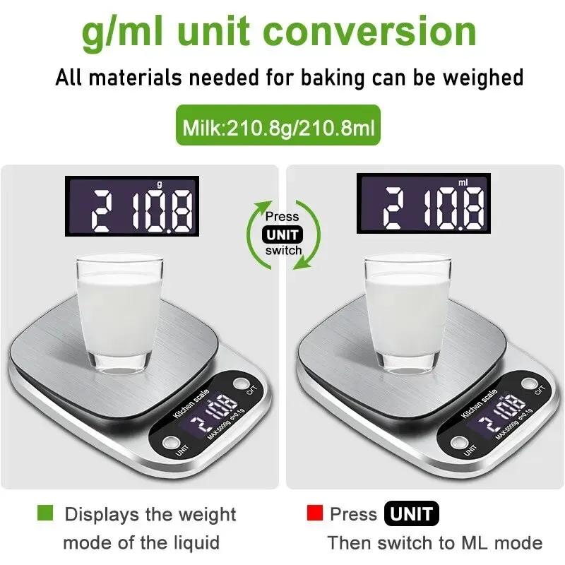 New Reliable, High-Precision Stainless Steel Baking Scale with LCD Display for Accurate and Consistent Measurements - Ensures Pe