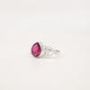 Natural Pink Rubellite Gemstone 925 Sterling Silver Jewelry Handmade Bride Ring RR-46-13