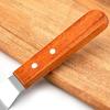 Wooden Handle Frying Spatula Non-stick Cookware Heavy Duty Portable Stainless Steel Slotted Spatula Kitchen Gadget