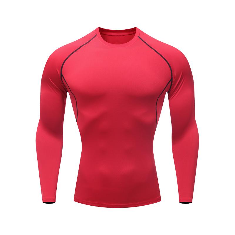 Men's PRO Sports Tight Long Sleeve Running Shirt - Quick-Drying & Sweat-Wicking Fitness Top