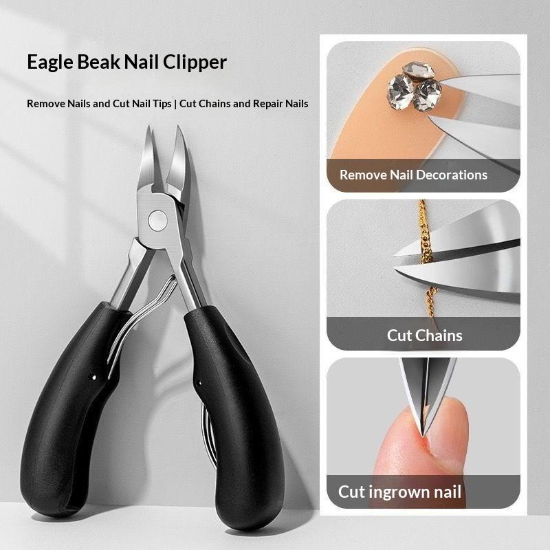 Professional Grade Concave Stainless Steel Nail Clippers For Thick Nails And Ingrown Toenails Sharp Curved Blade For Easy Trim