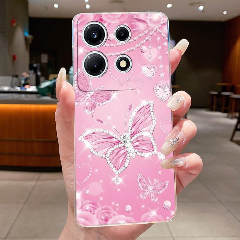 For Infinix Note 30 VIP Phone Case X6710 Clear Silicone Soft Cover For Infinix Note 30 VIP Fashion Flower Cases Note30 VIP Coque