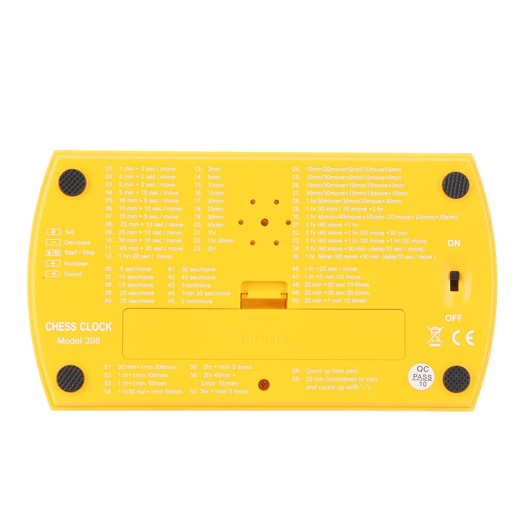 Chess Clock Professional Digital Chess Timer Multifunctional Portable Electronic Chess Timer for Board Games