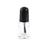 2ml/3ml Empty Nail Polish Clear Glass Bottle Storage Container with Black Cap