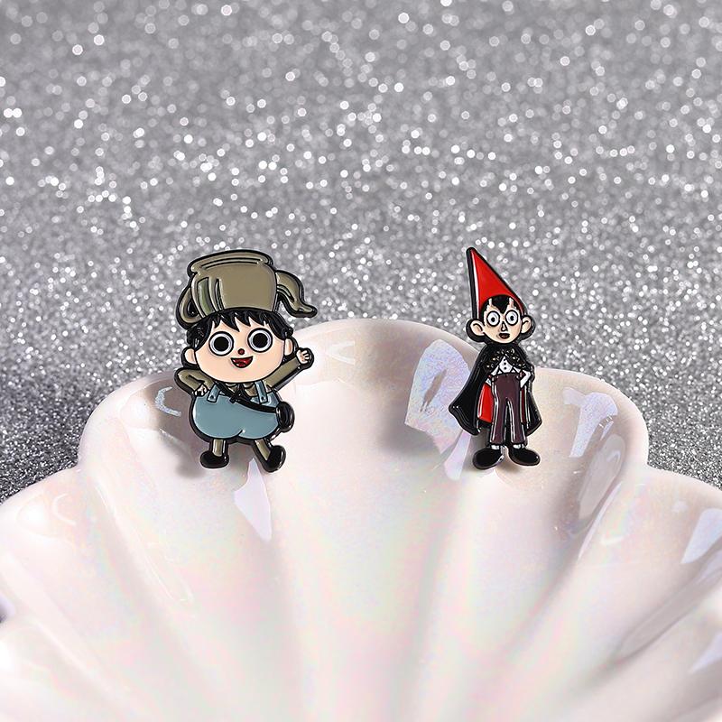 Cartoon-Figur Emaille-Anstecknadeln Custom Dark Fairy Tale Animation Broschen Reversabzeichen Kleidung Lustiger Schmuck Geschenk für Kinder Freunde